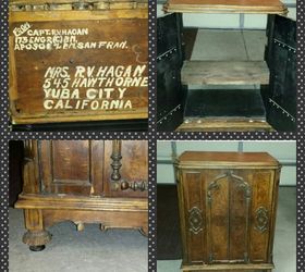 1930 s vintage radio cabinet redo painted, chalk paint, painted furniture