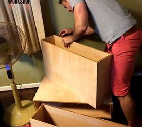 diy plywood dresser, painted furniture