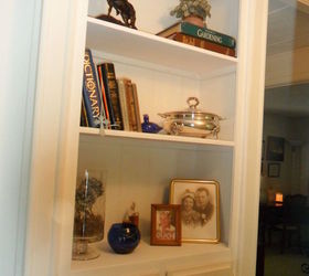 cabinet to bookcase, painted furniture, repurposing upcycling, After paint