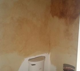 powder room make over, bathroom ideas, diy, home improvement, painting, woodworking projects