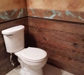 powder room make over, bathroom ideas, diy, home improvement, painting, woodworking projects
