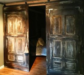 barn doors for a nice rustic decor, bedroom ideas, doors, painting, rustic furniture