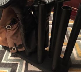 boot storage diy pvc pipes, organizing, storage ideas, woodworking projects