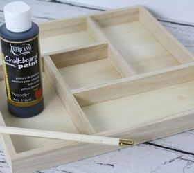 chalkboard kitchen drawer tray, chalkboard paint, crafts, kitchen design, organizing