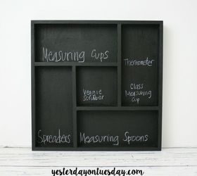 chalkboard kitchen drawer tray, chalkboard paint, crafts, kitchen design, organizing