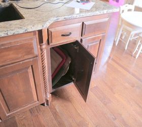 diy pull out trash and recyling bin, diy, kitchen design, storage ideas, woodworking projects