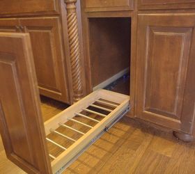 diy pull out trash and recyling bin, diy, kitchen design, storage ideas, woodworking projects