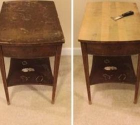 the ugliest side tables in history makeover painted, painted furniture