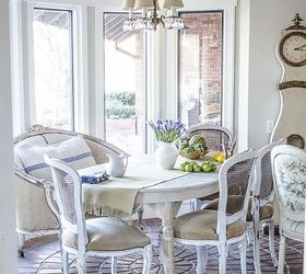 easy upholstery a french settee and grain sack scraps, chalk paint, painted furniture, reupholster