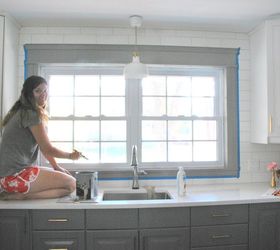 a gray and white ikea kitchen makeover, home improvement, kitchen design, painting