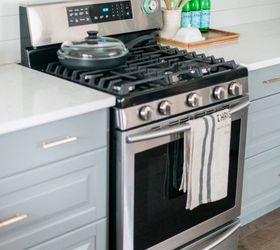 a gray and white ikea kitchen makeover, home improvement, kitchen design, painting