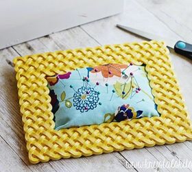 diy picture frame pin cushion, crafts