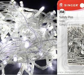 twinkle lights room divider makeover, living room ideas