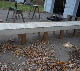 turning an old plank walkway into window seats, diy, repurposing upcycling, woodworking projects