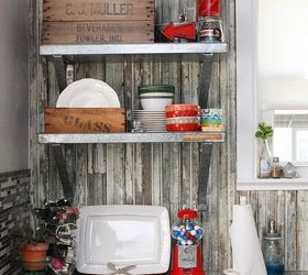 diy vintage farmhouse kitchen remodel, diy, home improvement, kitchen design, shelving ideas