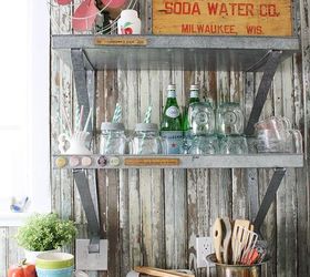 diy vintage farmhouse kitchen remodel, diy, home improvement, kitchen design, shelving ideas