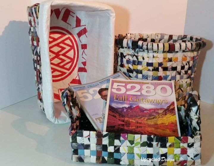 a trash can made from trash, crafts, repurposing upcycling