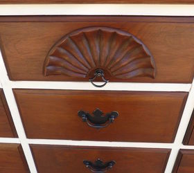 Classy White and Cherry Dresser Hometalk