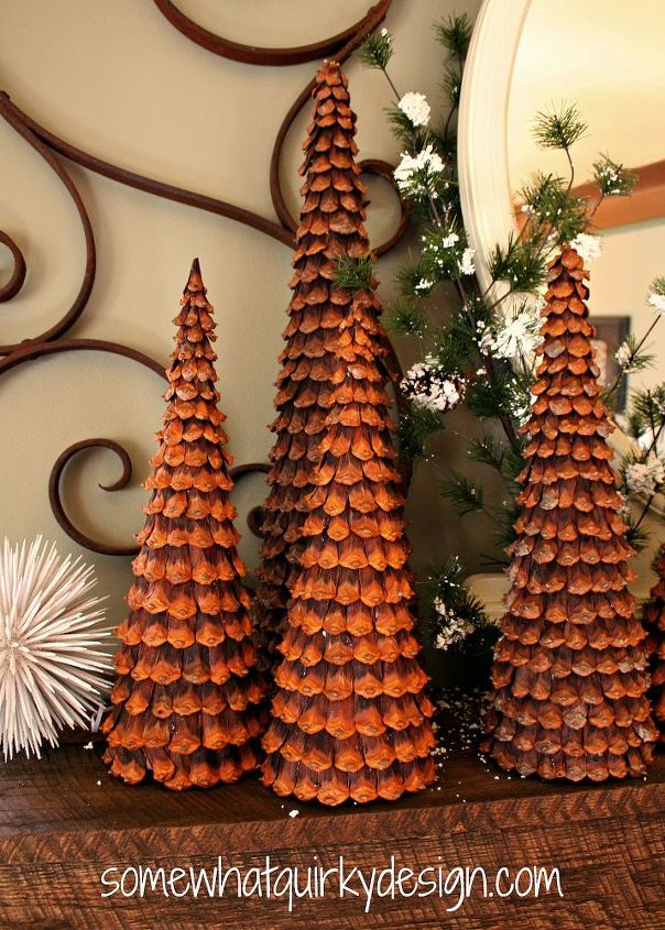 pine cone christmas trees by somewhat quirky design hometalk pine cone christmas trees by somewhat quirky design hometalk