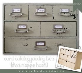 card catalog on the cheap, painted furniture, repurposing upcycling