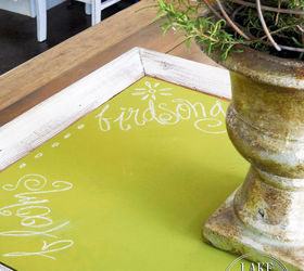 repurpose frame to tray make green chalkboard paint, repurposing upcycling, seasonal holiday d cor