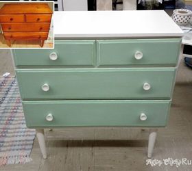 a few of my recent furniture transformations before afters, chalk paint, painted furniture, 5 small dresser painted with chalk paint