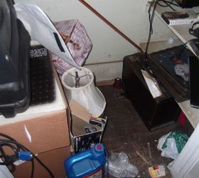 clutter closet turne office, craft rooms, home office, the pile just grew over the years
