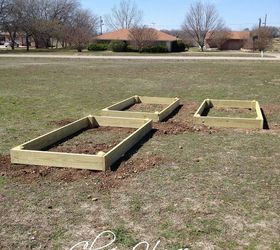 raised bed garden part 2 setting the beds in the ground, diy, gardening, how to, landscape, raised garden beds, This is where we were fitting the beds into the newly dug holes