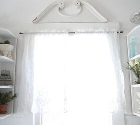 budget friendly kitchen makeover, home decor, kitchen design, kitchen island, I added an old broken top from a mirror above the window