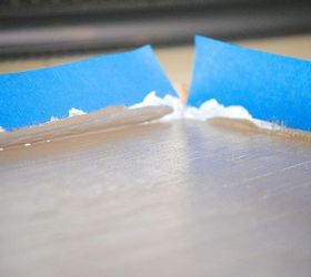 how to paint a faux bois finish, painting, Then add the top layer of gold paint prior to using the tools