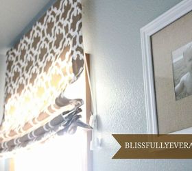 diy roman shade tutorial, crafts, reupholster, window treatments