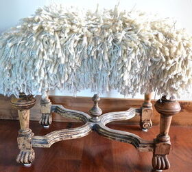 a groovy shaggy ottoman to rest my feet, flooring, painted furniture, This photo shows the back left leg with the claw molding showing This leg was place wrong with the ottoman was first made