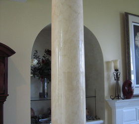 italian finishes, home decor, Bella Faux Finishes Italian Venetian Plaster Columns