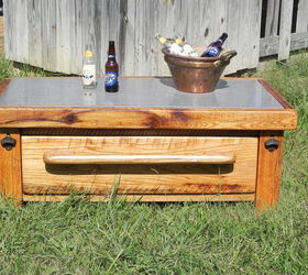 The Ultimate Outdoor Cocktail/Cooler Table Hometalk