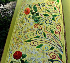 Picnic Table Gets a Floral Paint Makeover Hometalk