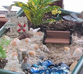 making fairy gardens awaiting for spring to arrive, gardening