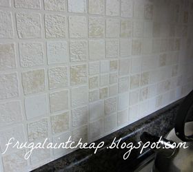 easy and inexpensive kitchen backsplash, home decor, kitchen backsplash, kitchen design, wipeable washable wallpaper