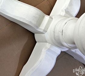 pedestal table makeover with restoration hardware inspired finish, chalk paint, painted furniture