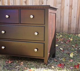 standard nightstand gets glam makeover with metallic paint, chalk paint, painted furniture