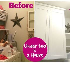 laundry room makeover for under 50 and 2 hours, diy, laundry rooms, organizing, painting, shelving ideas, storage ideas
