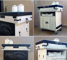 from fishing tackle box to kitchen island, kitchen design, kitchen island, painted furniture, repurposing upcycling, After our new kitchen island