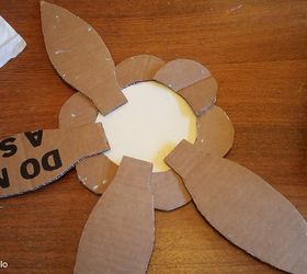 cardboard sunburst mirror, crafts, repurposing upcycling, wall decor