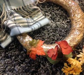 easy winter wreath for less than 3 using thrift store finds, crafts, repurposing upcycling, seasonal holiday decor, wreaths