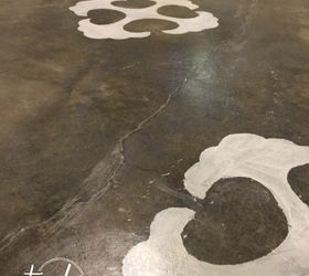 how to stencil a conrete floor, flooring, how to, painting