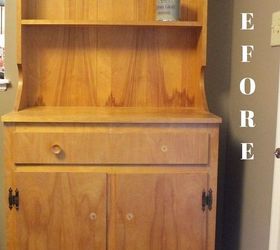 hutch makeover, chalk paint, painted furniture