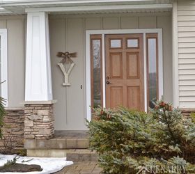 winter monogram decor for outside the front door, crafts, doors, seasonal holiday decor, wreaths