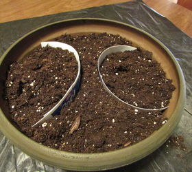 how to make a fairy garden using pea gravel, container gardening, craft rooms, gardening