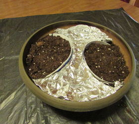 how to make a fairy garden using pea gravel, container gardening, craft rooms, gardening
