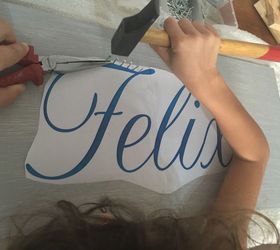diy birthday gift a string wall art name, crafts, wall decor