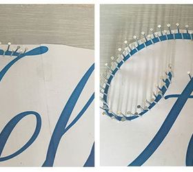 diy birthday gift a string wall art name, crafts, wall decor